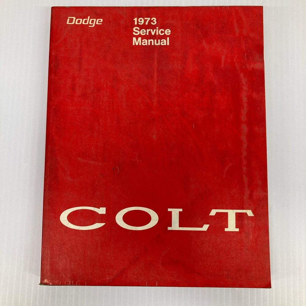 Dodge Colt Service Manual Chrysler 1973